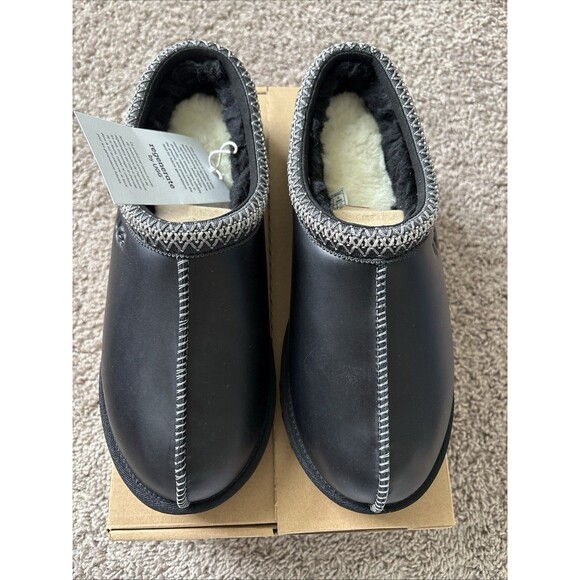 UGG TASMAN REGEN LEATHER LOAFERS SLIPPERS MENS SIZE 10 1163890 IRONWOOD New main image 5